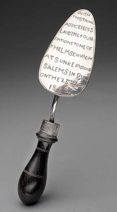 Indian Colonial Victorian Silver Trowel - Sir Albert Albert Spicer, London Missionary Society